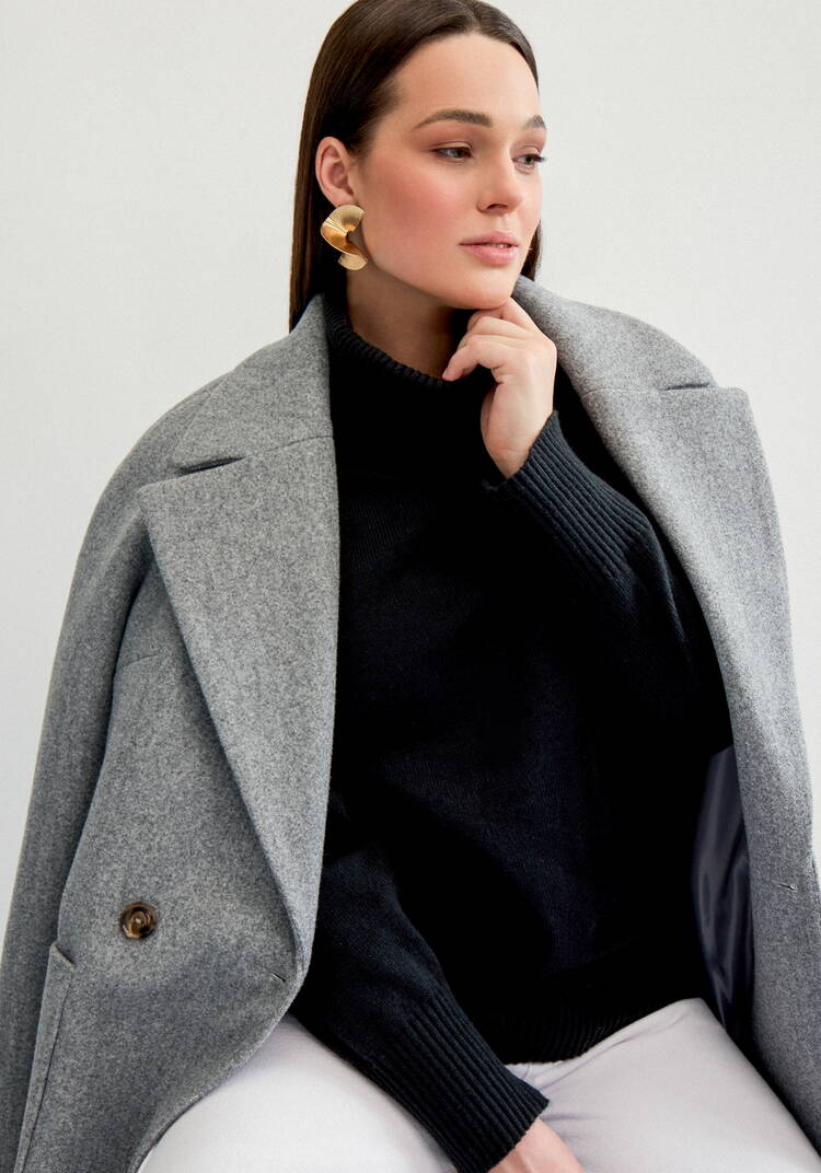 Свитер с объемным воротом шир.  750, рис. 22