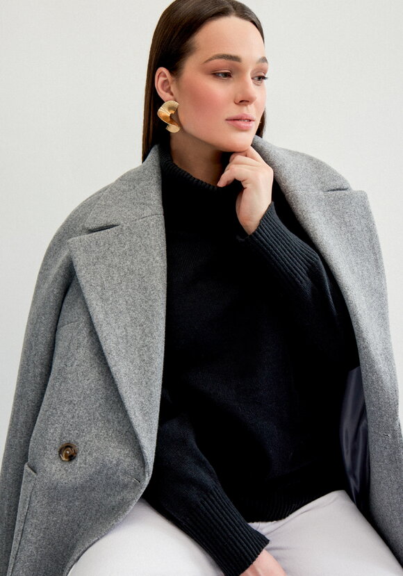 Свитер с объемным воротом шир.  580, рис. 22