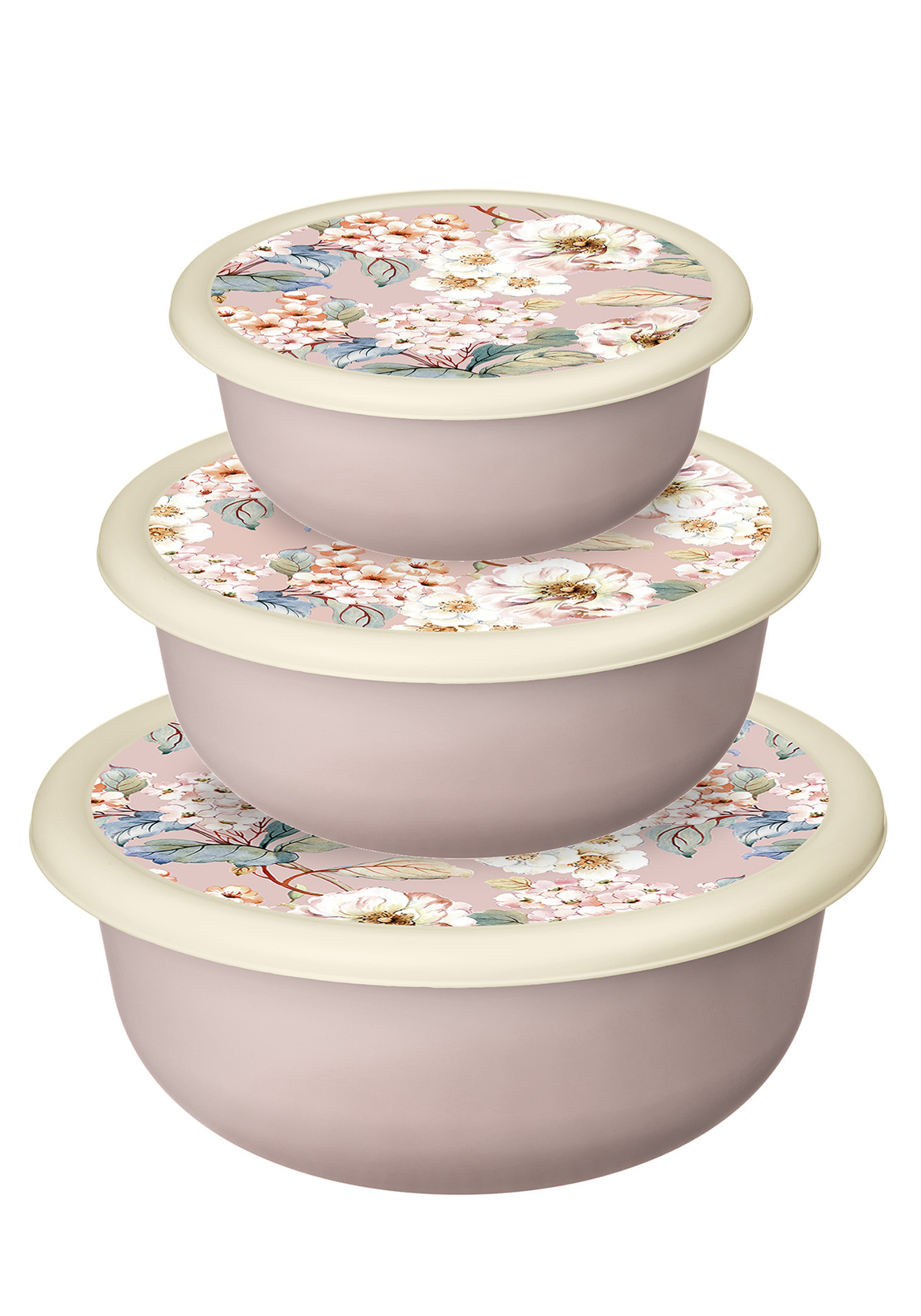 Комплект мисок с крышками, 3 шт.