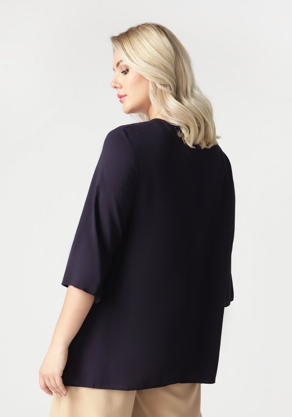 Блуза свободного кроя на пуговичках шир.  580, рис. 27