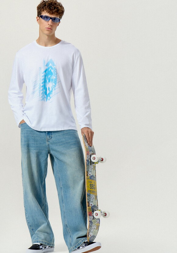 Комплект мужских лонгсливов с принтом шир.  580, рис. 8