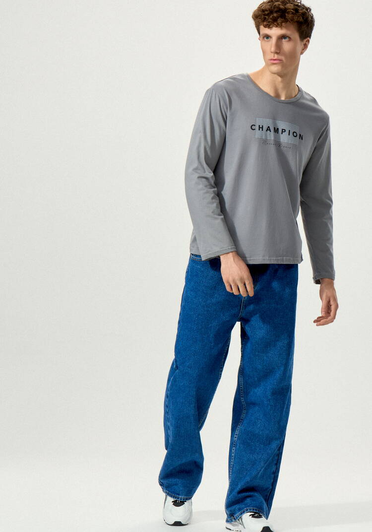 Лонгсливы с лаконичным принтом, 2 шт. шир.  750, рис. 3