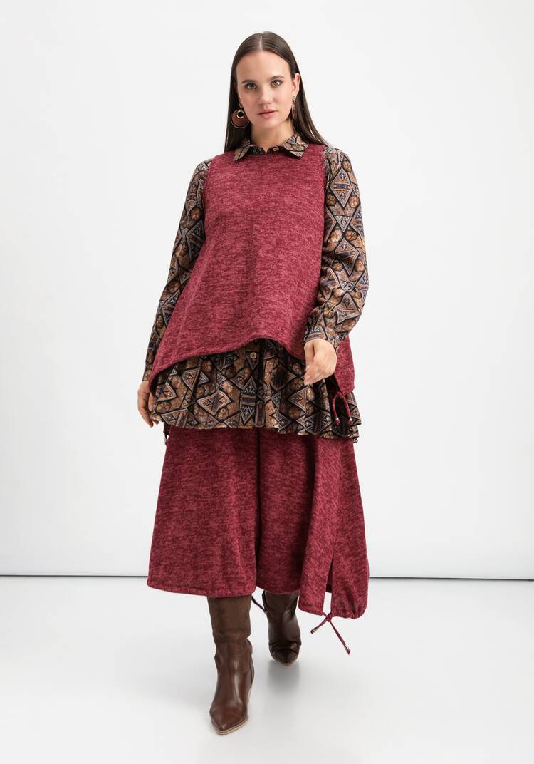 Жилет А-силуэта с кулиской по низу шир.  750, рис. 16