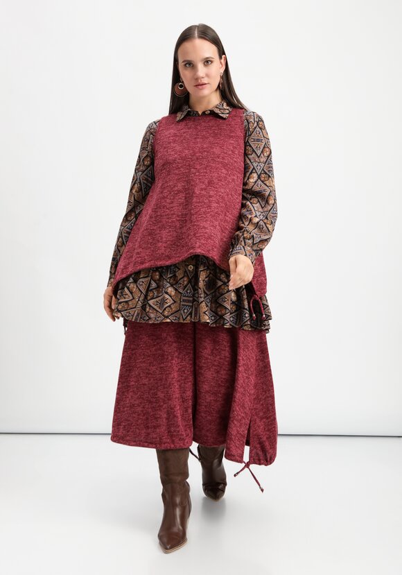 Жилет А-силуэта с кулиской по низу шир.  580, рис. 16