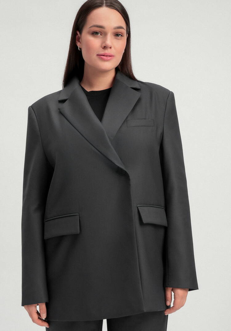 Пиджак с разрезом по спинке шир.  750, рис. 4