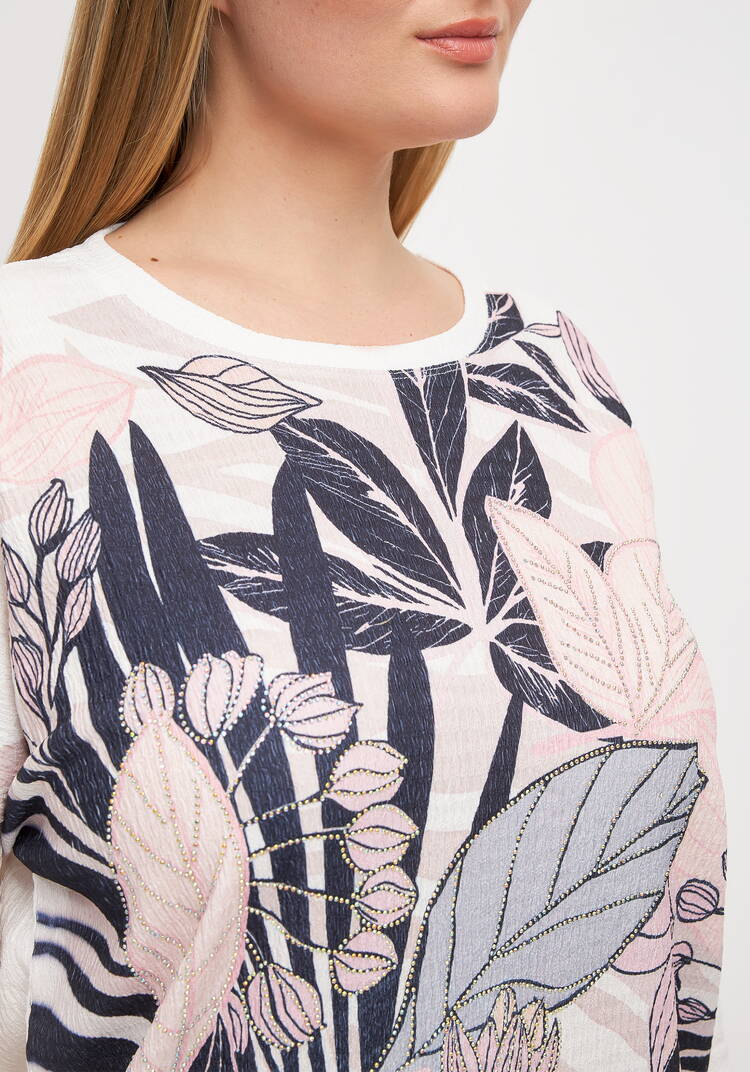 Блуза с цветочным принтом Амелия шир.  750, рис. 29