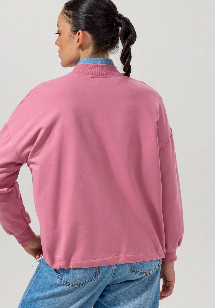 Бомбер с кулиской по низу шир.  750, рис. 21