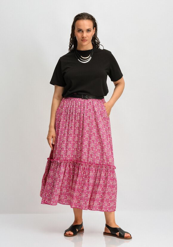 Юбка на резинке и с воланом по низу шир.  580, рис. 2