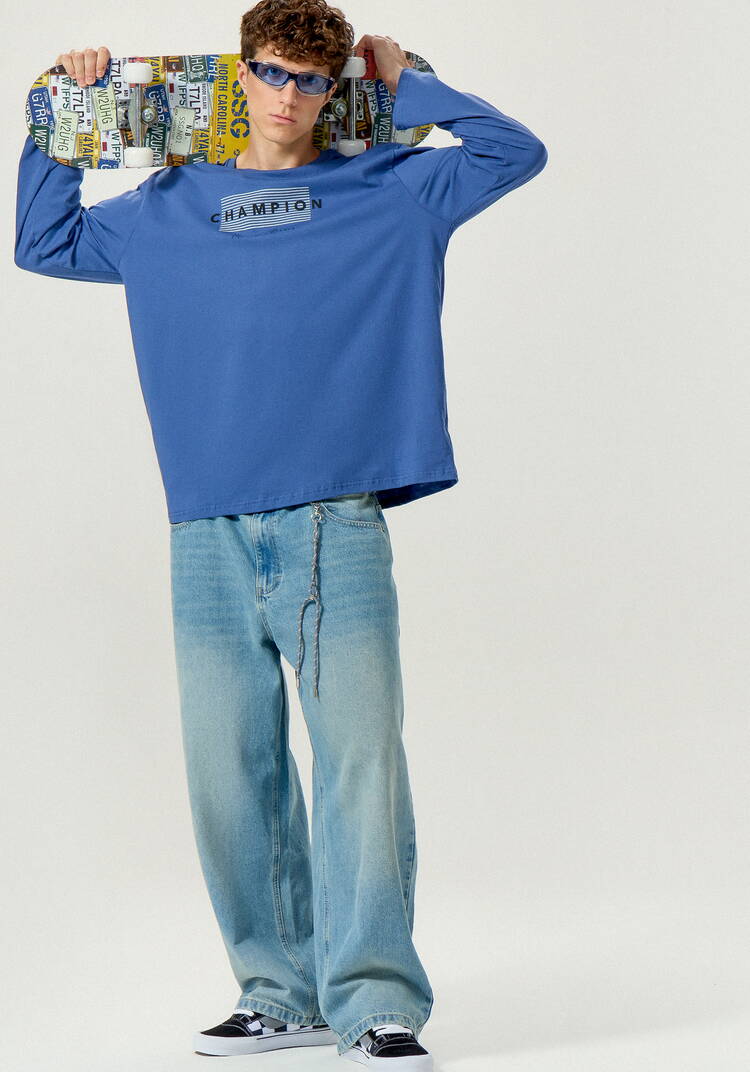 Лонгсливы с лаконичным принтом, 2 шт. шир.  750, рис. 34