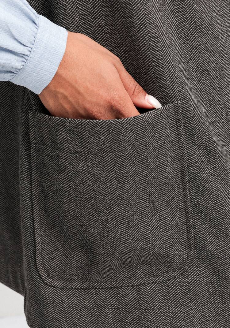 Жилет на запах свободного кроя шир.  750, рис. 7