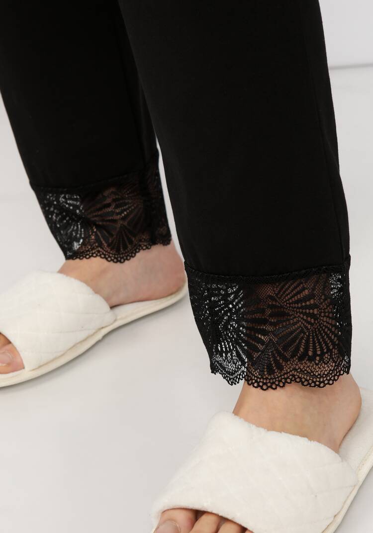 Брюки пижамные с кружевом шир.  750, рис. 5