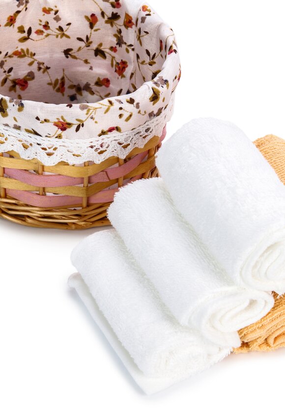 Махровые салфетки в корзинке, 6 шт. шир.  580, рис. 5