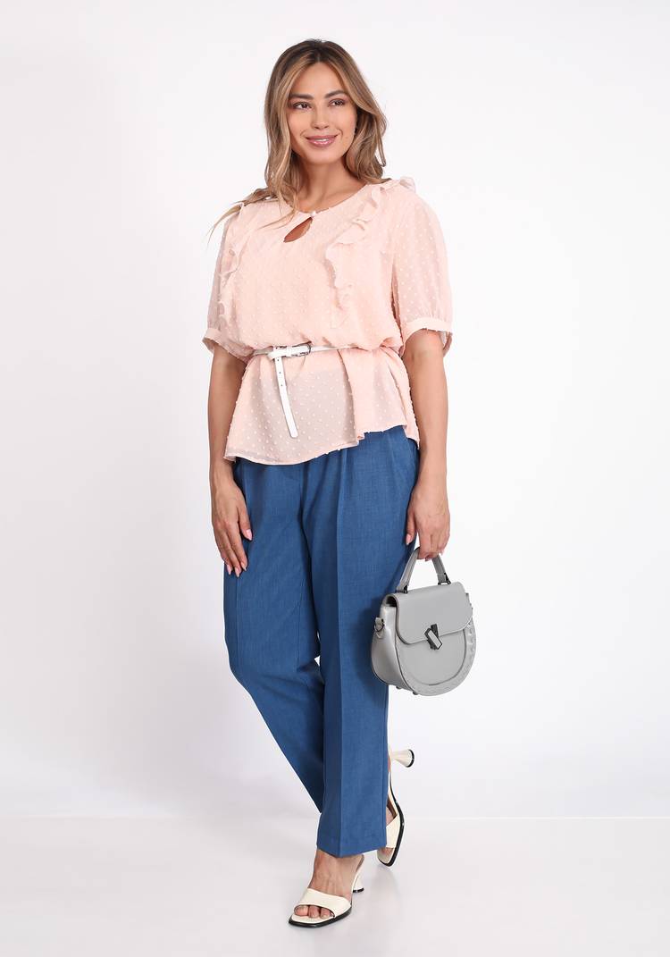 Блуза шифоновая с бантом шир.  750, рис. 7