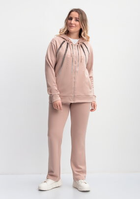 Костюм со стразами (толстовка и брюки)