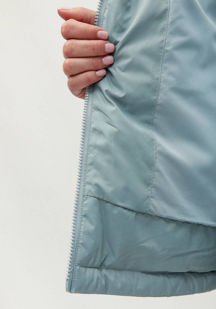 Куртка стеганая фактурная с капюшоном шир.  750, рис. 16