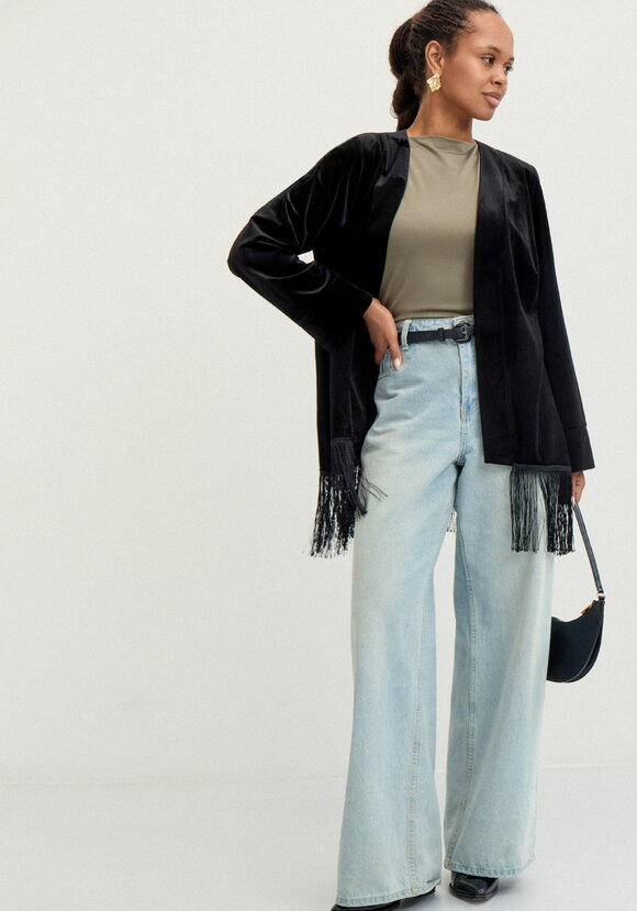 Кардиган с бахромой Мелани шир.  580, рис. 10