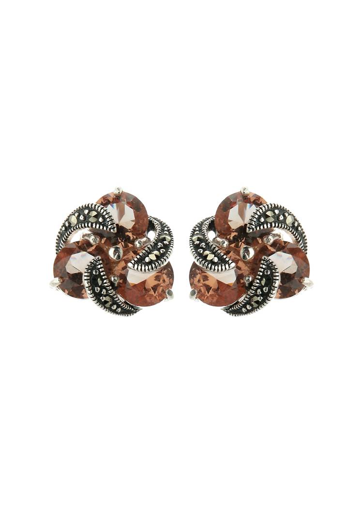 Серебряные серьги  Восточная красавица шир.  750, рис. 3