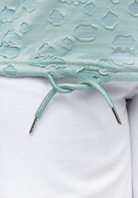 Блуза с принтом и завязками свободного кроя шир.  580, рис. 18