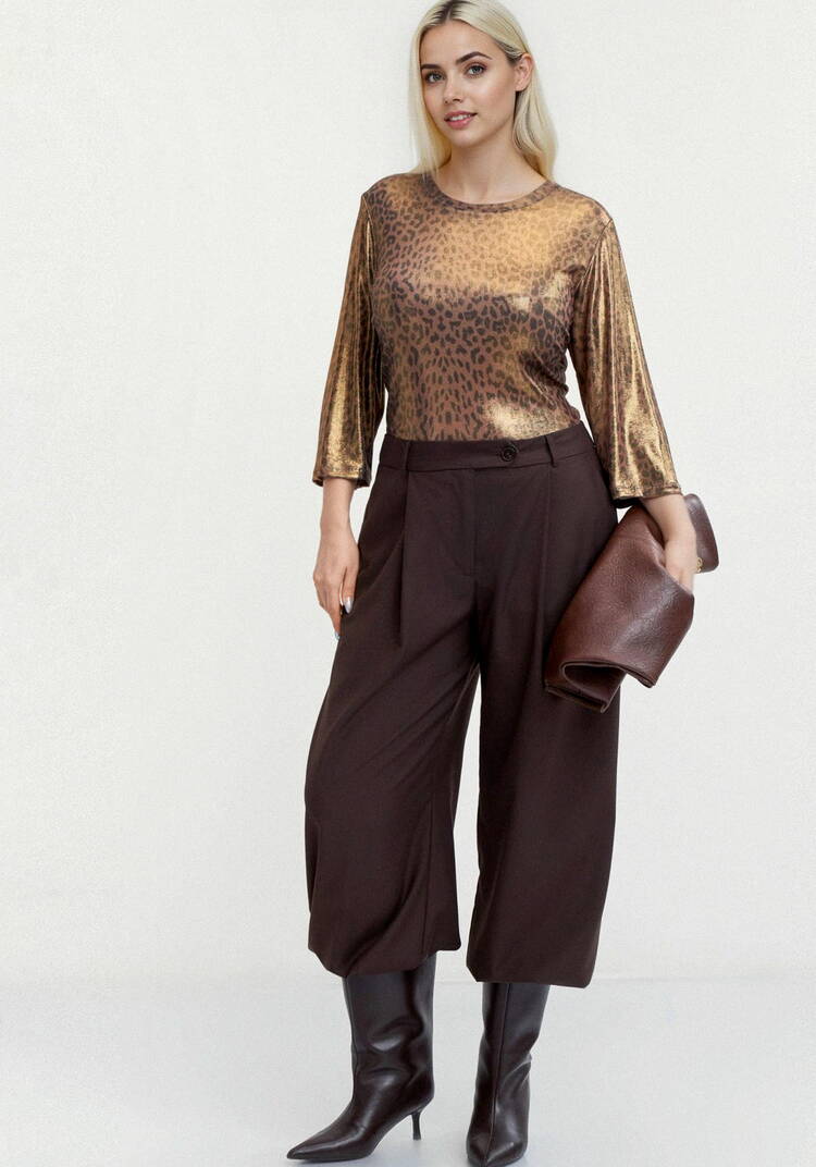 Блуза из ткани с голографическим принтом шир.  750, рис. 18