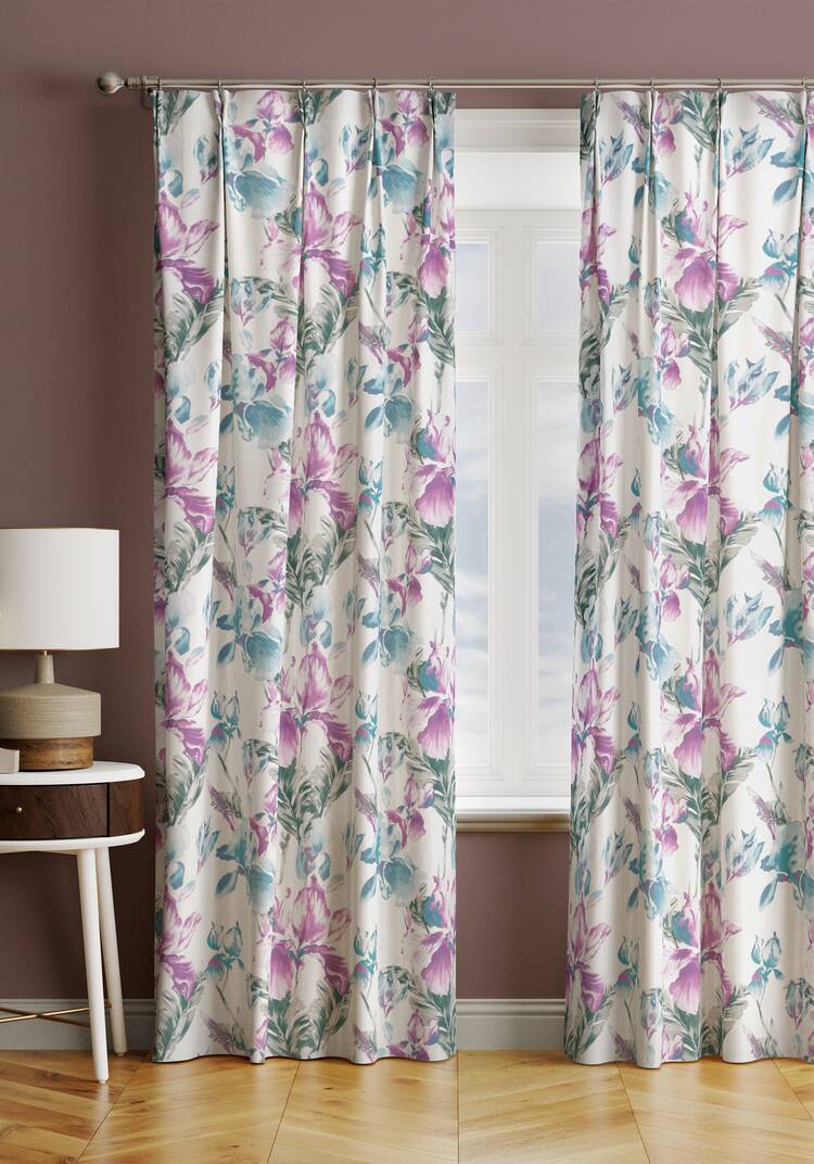 Портьера Акварельные ирисы шир.  750, рис. 7