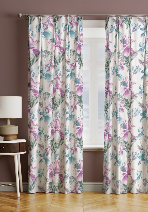 Портьера Акварельные ирисы шир.  580, рис. 7