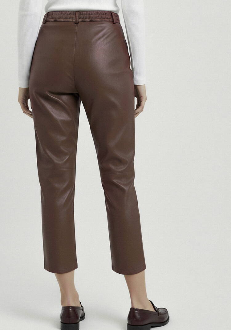 Брюки трикотажные с напылением под кожу шир.  750, рис. 3