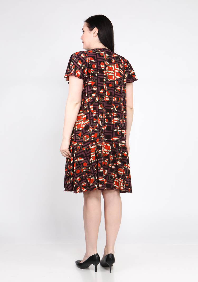 Платье с воланами по низу и на плечах шир.  750, рис. 7