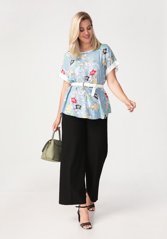 Блуза Цветочный день шир.  580, рис. 14