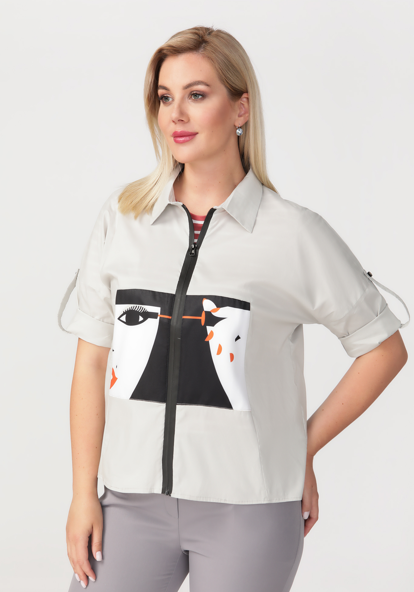 Блуза «Современный взгляд» Milanika, цвет бежевый, размер 46 - фото 2