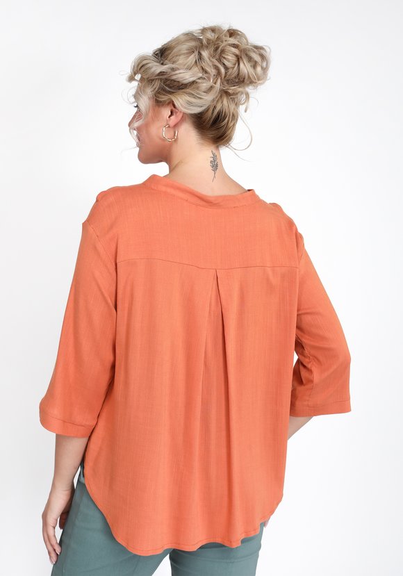 Блуза с асимметричной застежкой на кнопках шир.  580, рис. 2