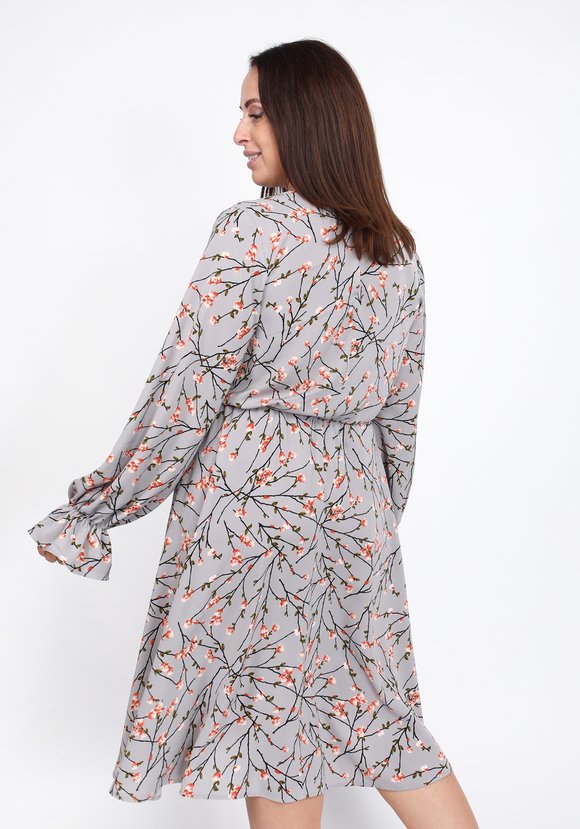 Платье с принтом веточки шир.  580, рис. 4