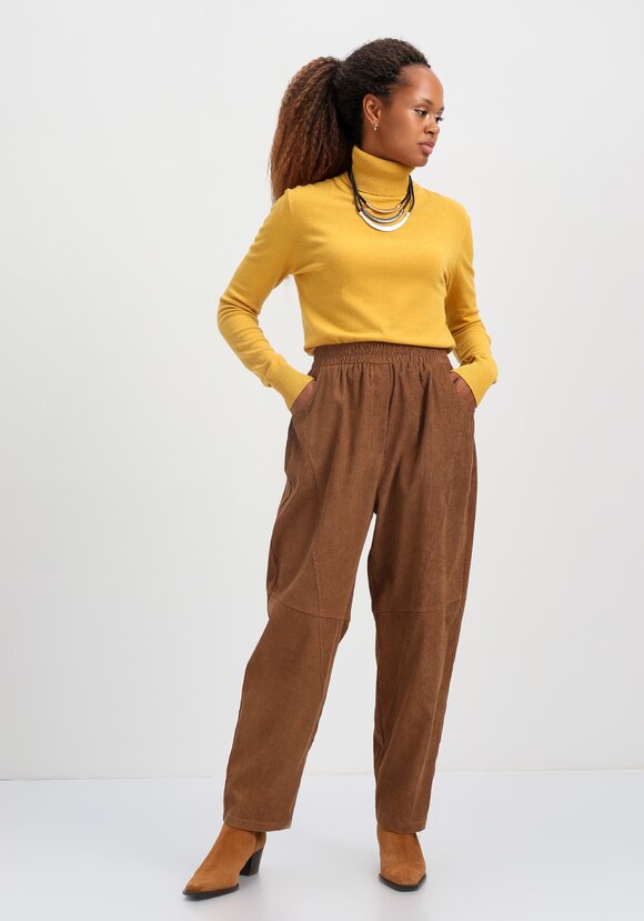 Брюки вельветовые с декоративной отстрочкой шир.  580, рис. 15