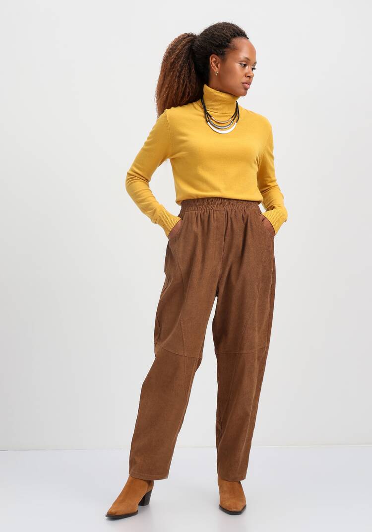 Брюки вельветовые с декоративной отстрочкой шир.  750, рис. 15