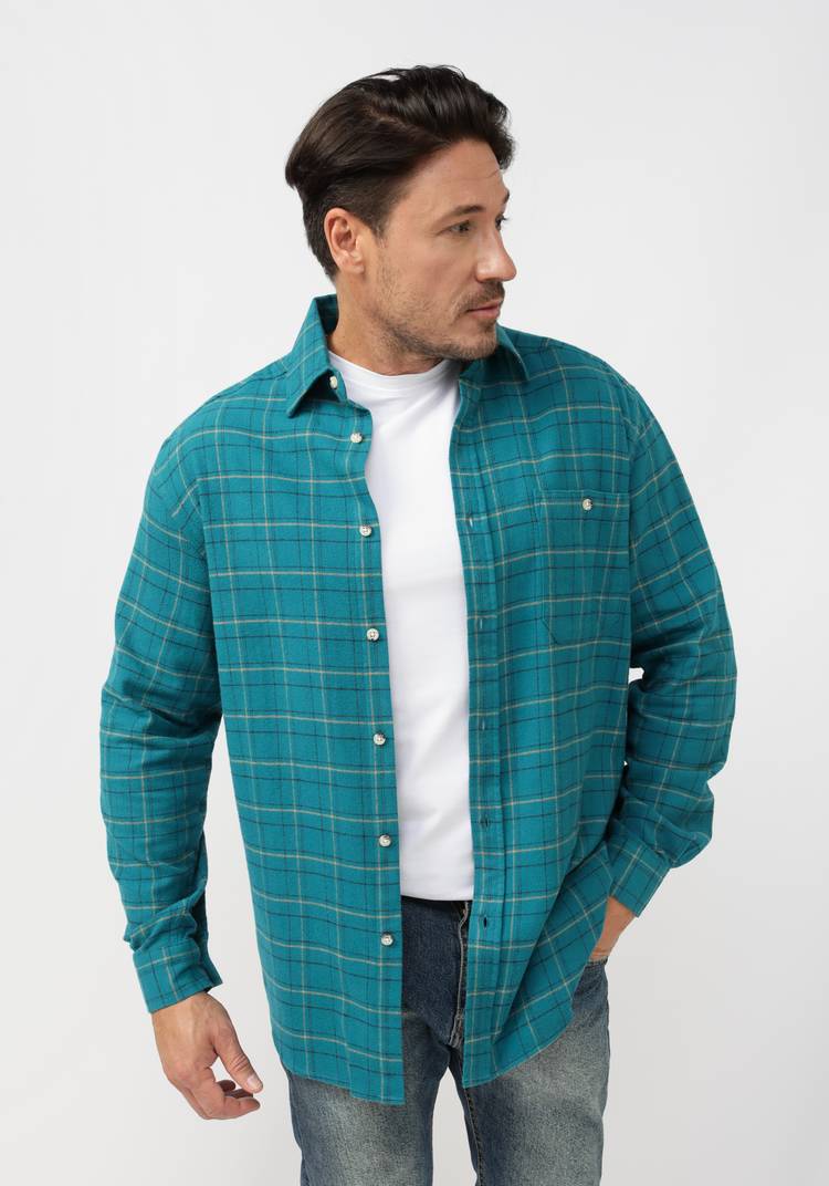 Фланелевая рубашка в клетку Готье шир.  750, рис. 4