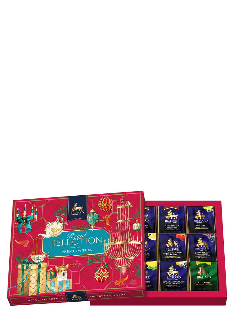 Ассорти чаёв Королевская коллекция, 72 саше шир.  750, рис. 2