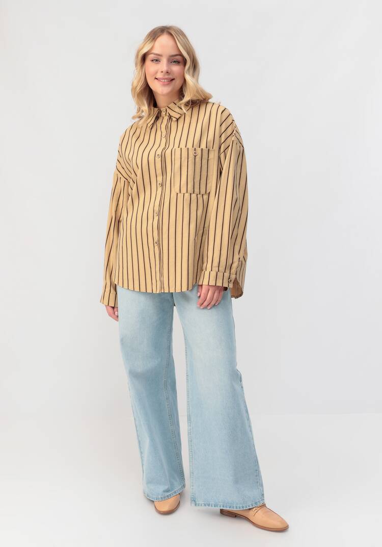 Рубашка Гвен в полоску шир.  750, рис. 8