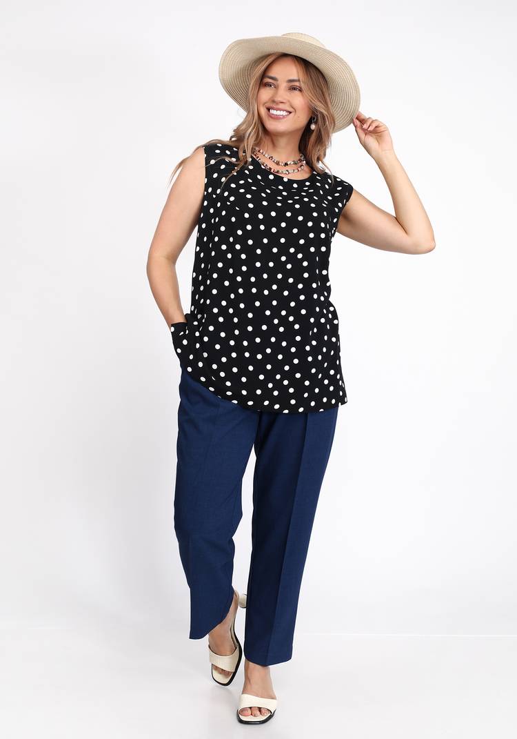 Блуза вискозная без рукава шир.  750, рис. 8