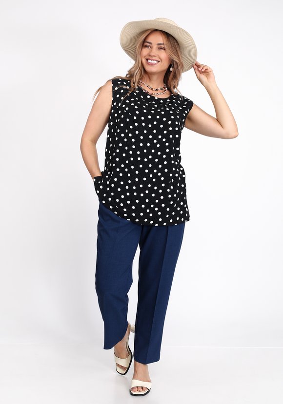 Блуза вискозная без рукава шир.  580, рис. 8