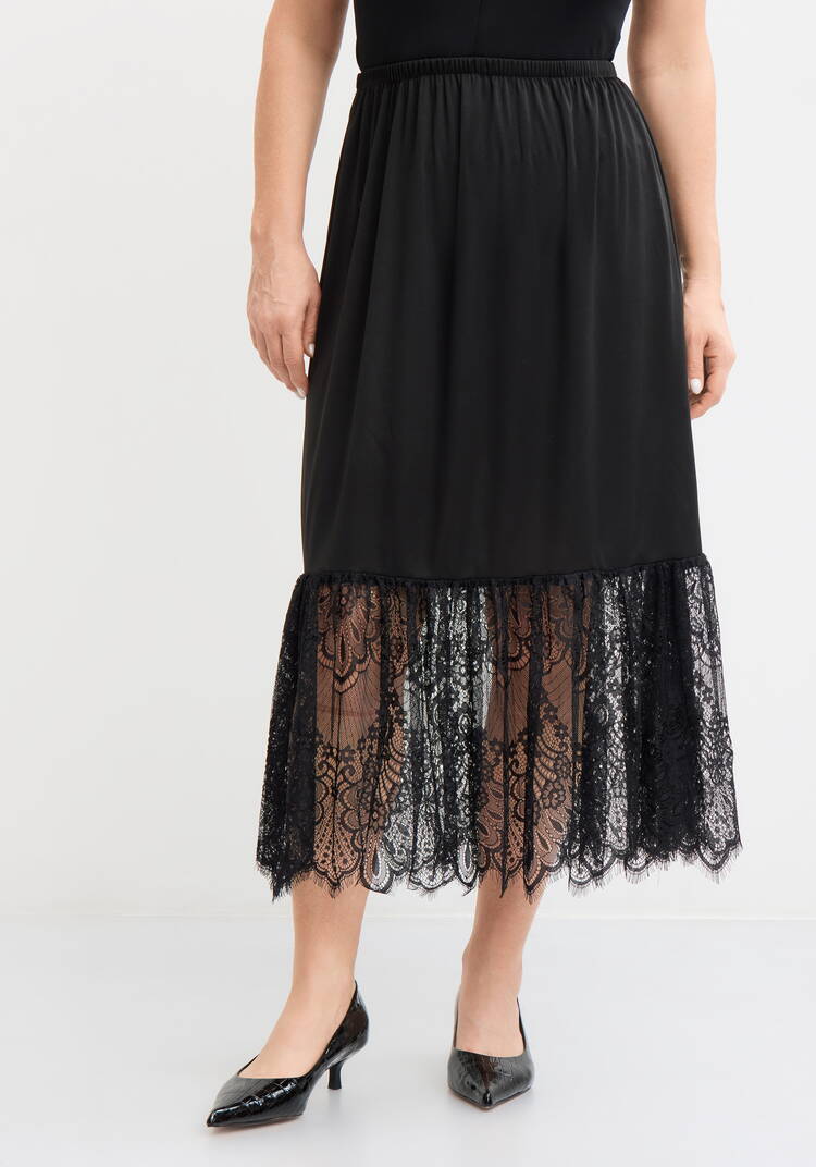 Нижняя юбка с кружевом шир.  750, рис. 5