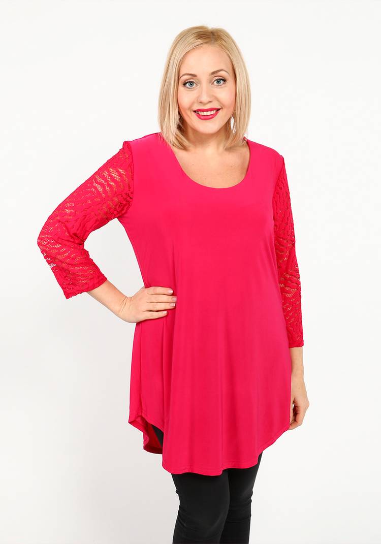 Туника с гипюровыми рукавами шир.  750, рис. 3