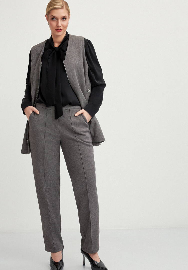 Брюки прямые трикотажныe шир.  750, рис. 1