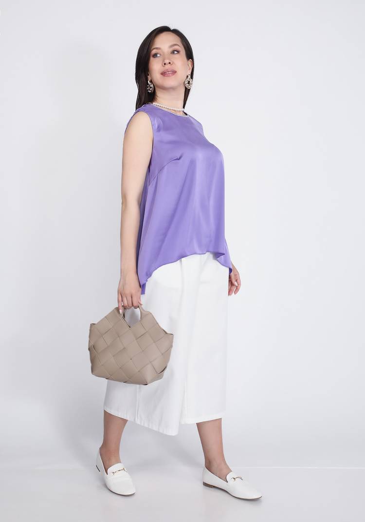 Брюки-кюлоты хлопковые шир.  750, рис. 4