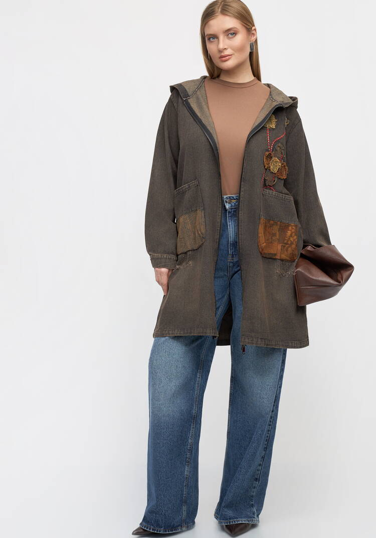 Джинсовая куртка Дыхание леса шир.  750, рис. 9