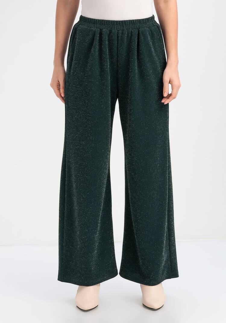 Брюки прямые с люрексом шир.  750, рис. 9