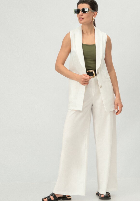 Брюки изо льна прямые шир.  580, рис. 6