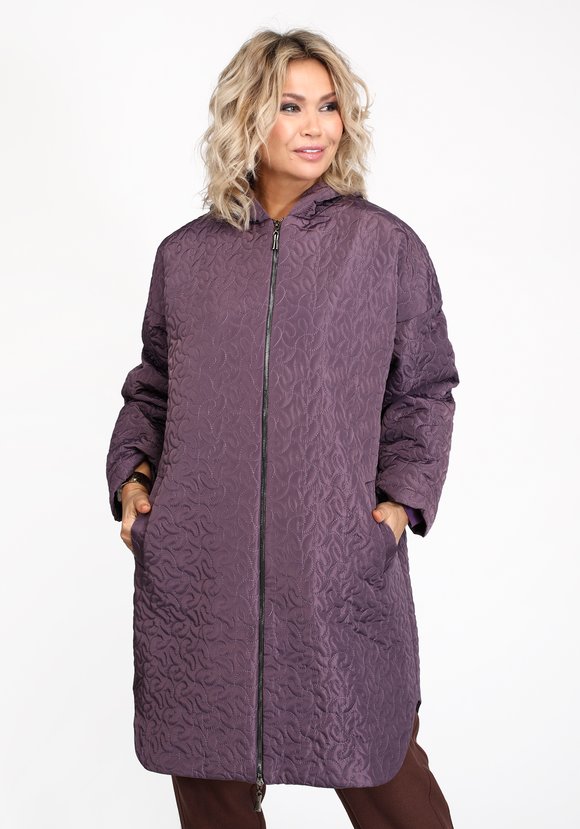 Пальто стеганое с застежкой-молнией шир.  580, рис. 9