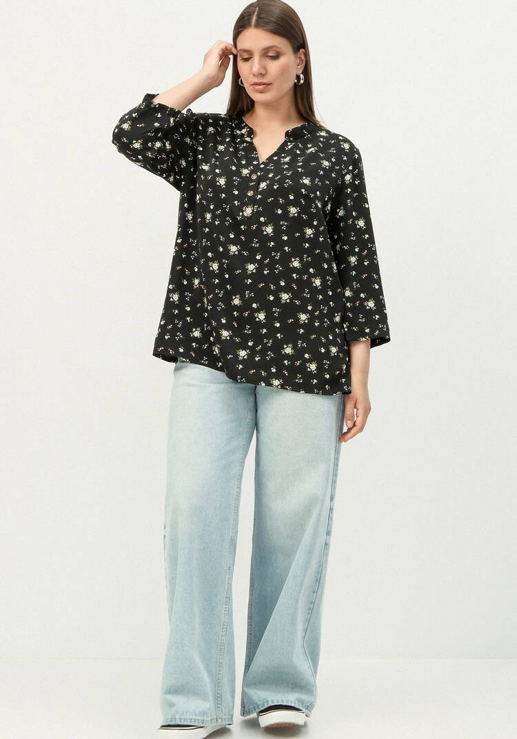 Блуза на пуговицах и разрезами по бокам шир.  750, рис. 19