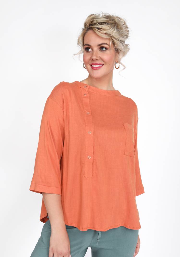 Блуза с асимметричной застежкой на кнопках шир.  750, рис. 4