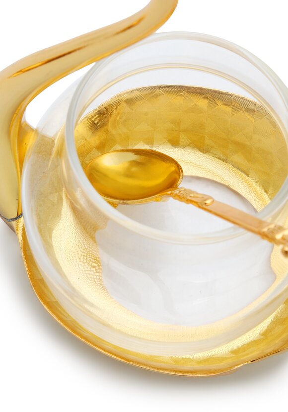 Соусник с ложкой Королевский лебедь шир.  580, рис. 10