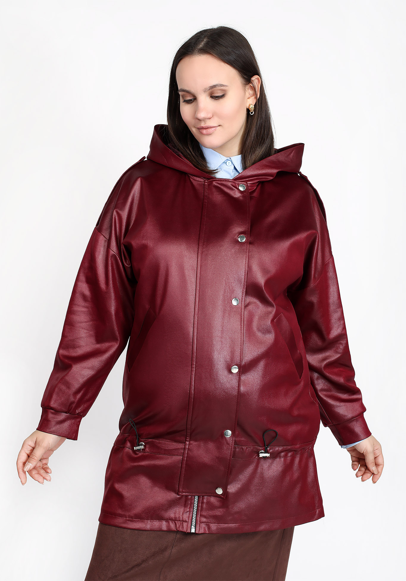 Куртка "Мелодия дождя" Bella signora, размер 58, цвет красный - фото 10